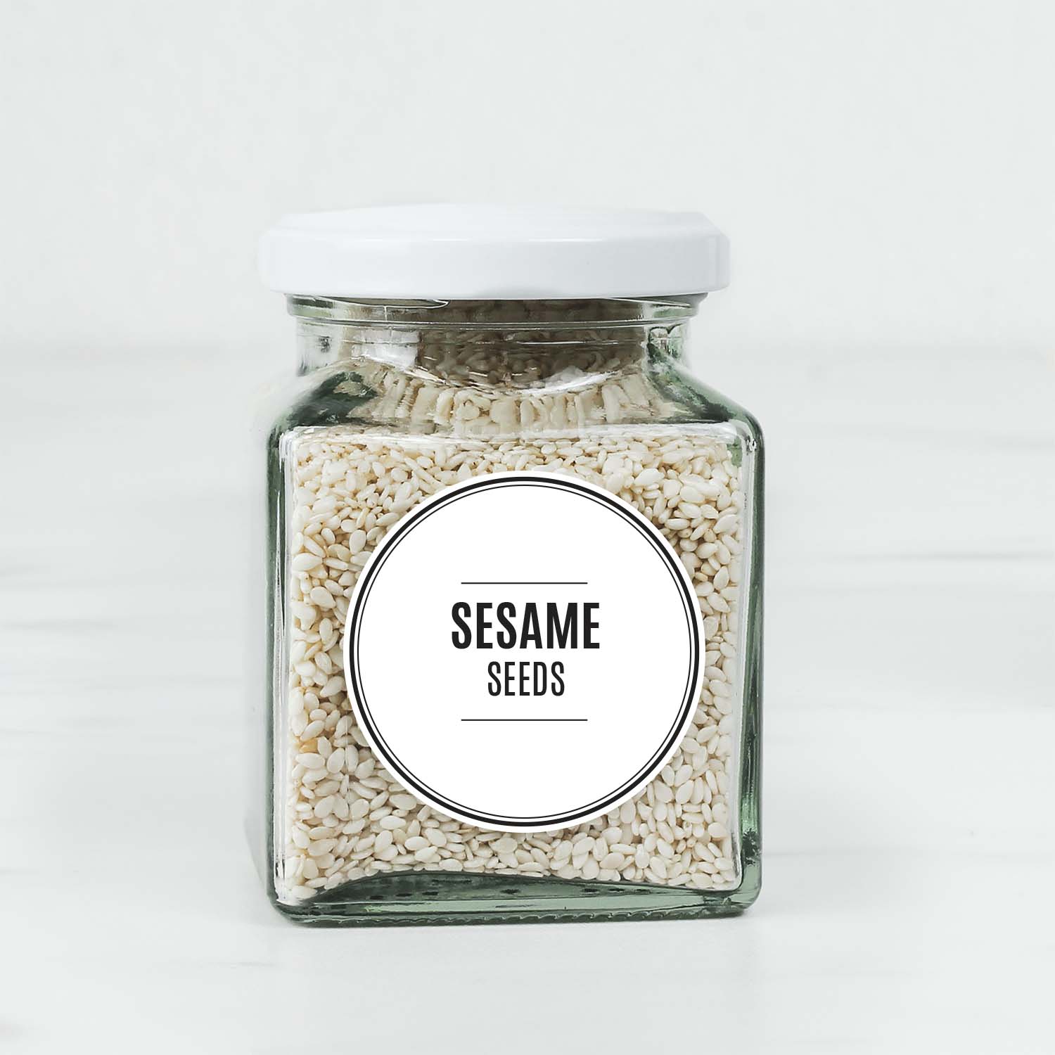 195ml Square Glass Spice Jar Set - Image 4
