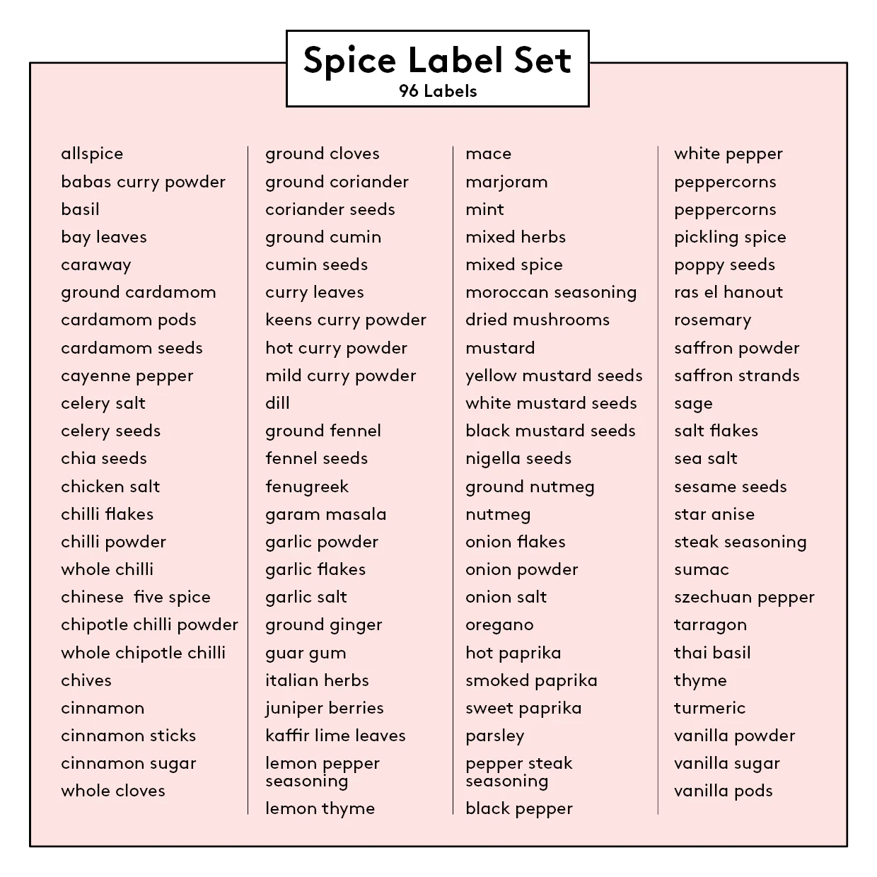 195ml Square Glass Spice Jar Bundle - Image 4