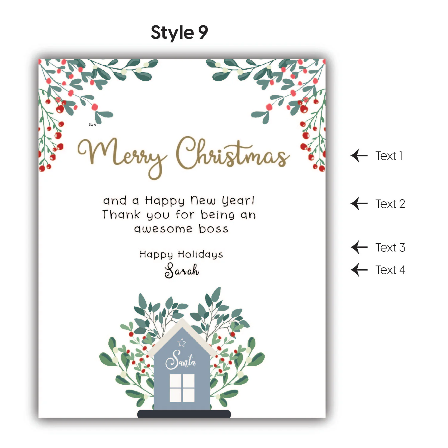 Christmas Wine Labels - Various Designs - Image 12