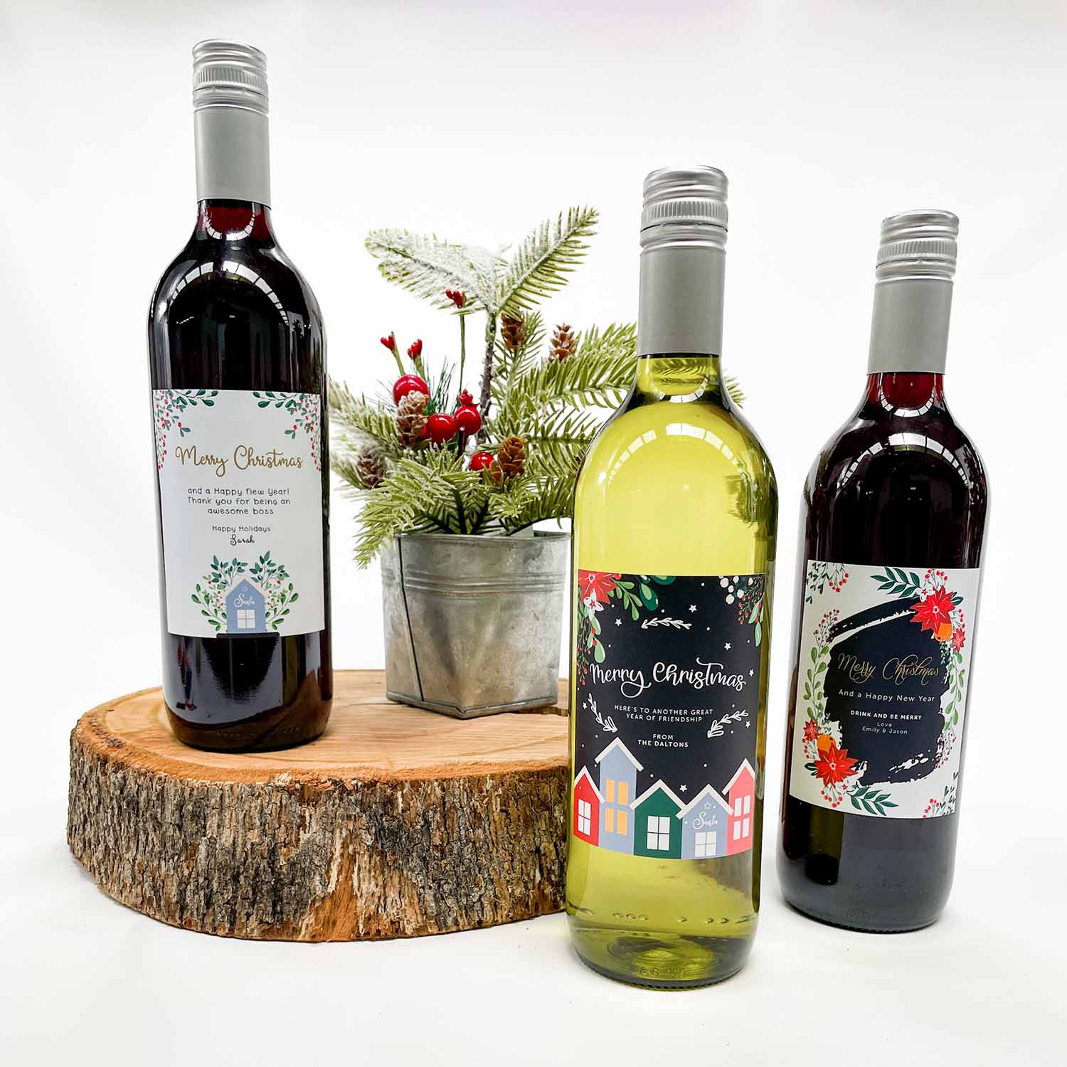 Christmas Wine Labels - Various Designs - Image 3