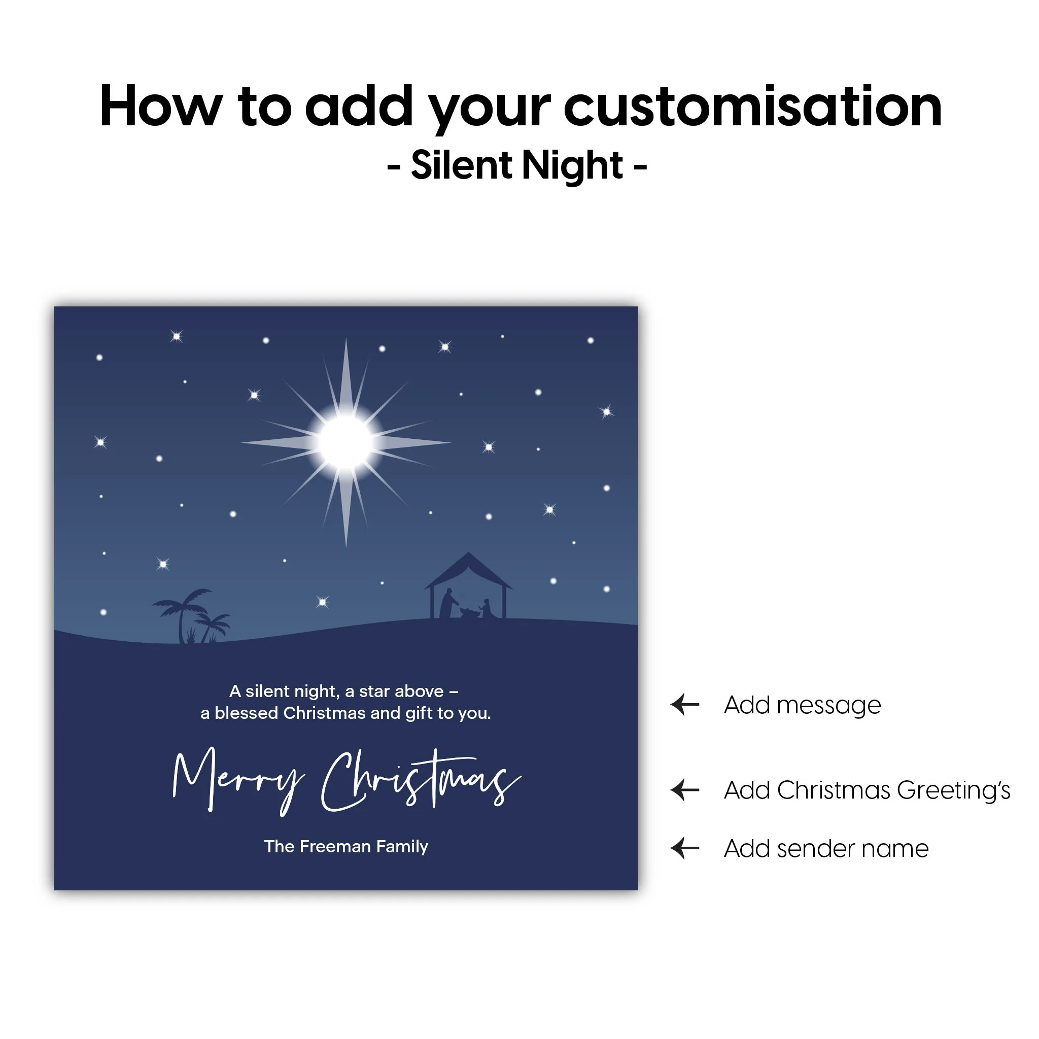 Christmas Label Set - Silent Night - Image 4