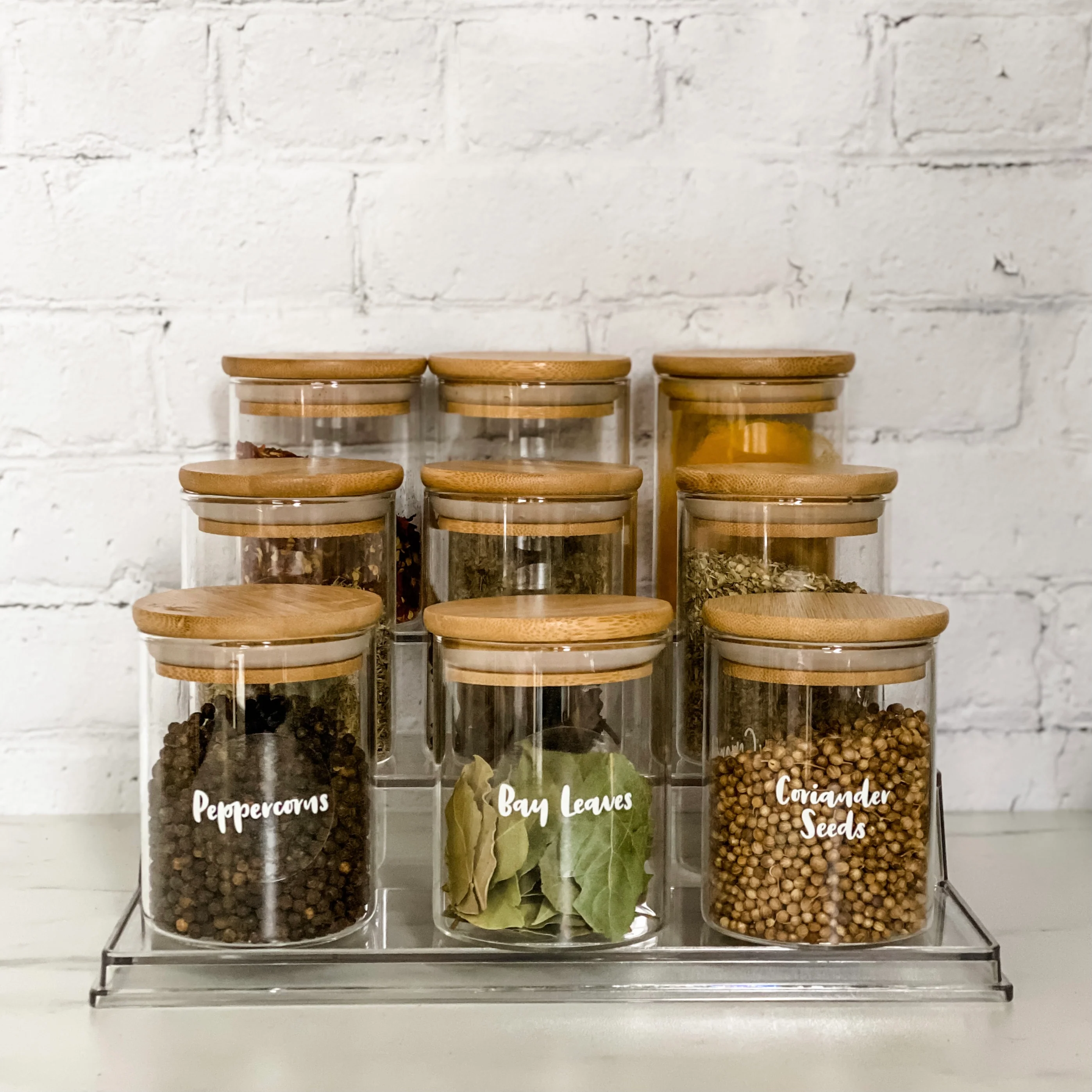 Clear Crystal 3 Tier Shelf Organiser/Spice Step - Image 8