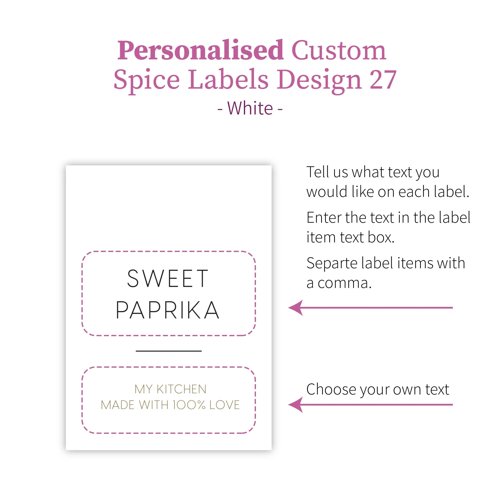 Personalised Custom Spice Labels - Design 27 - Image 5