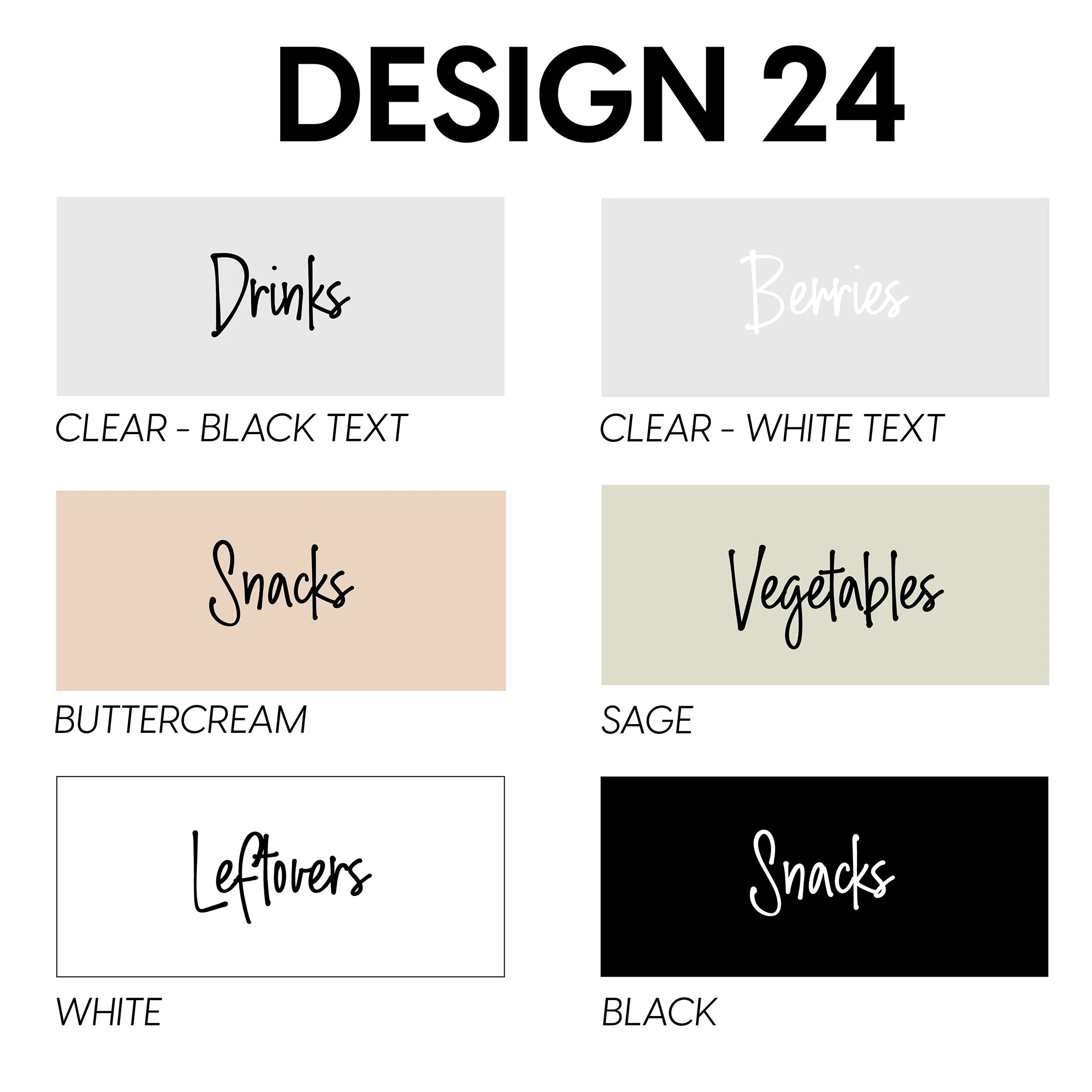 Fridge Label Set - Organisation - Image 4
