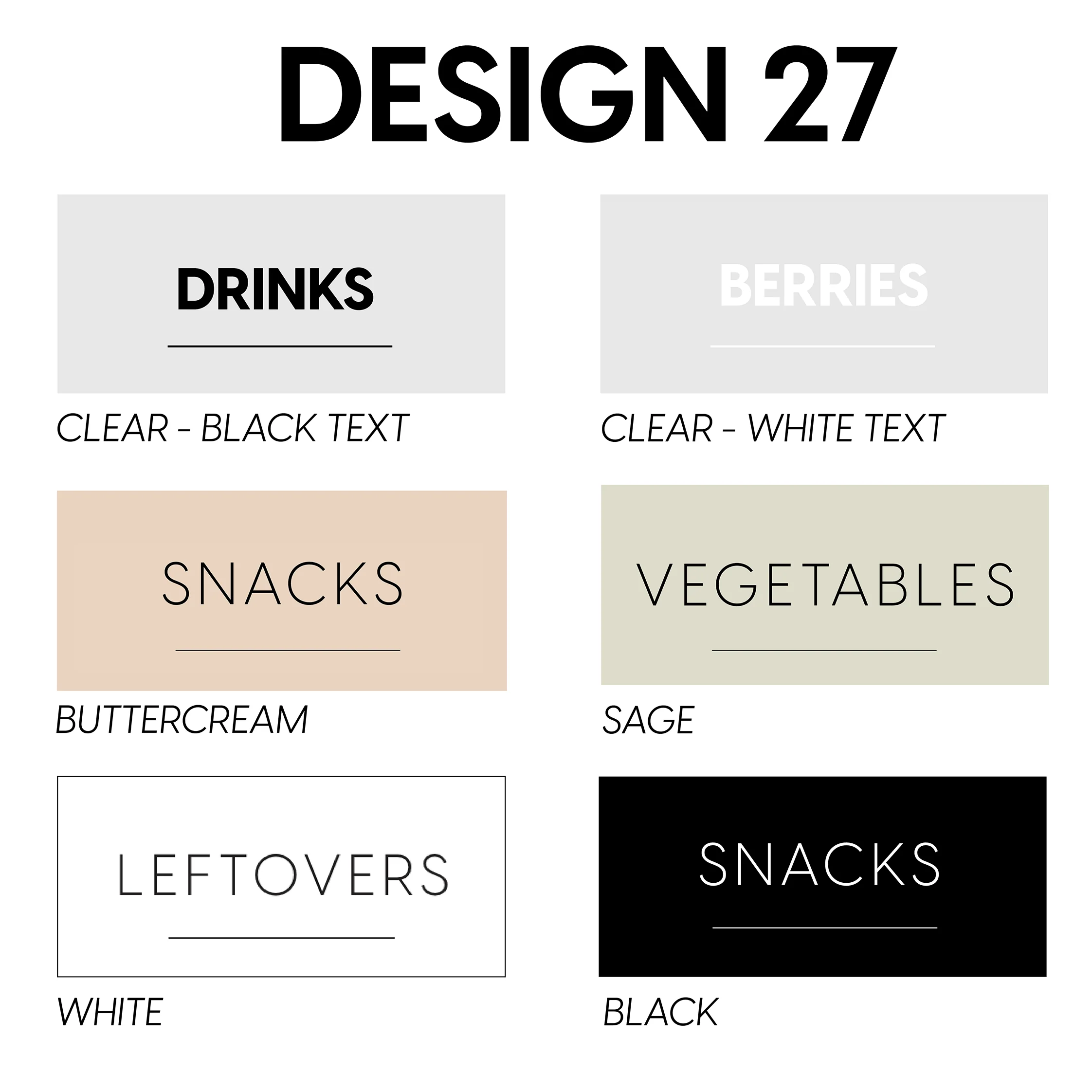 Fridge Label Set - Organisation - Image 5