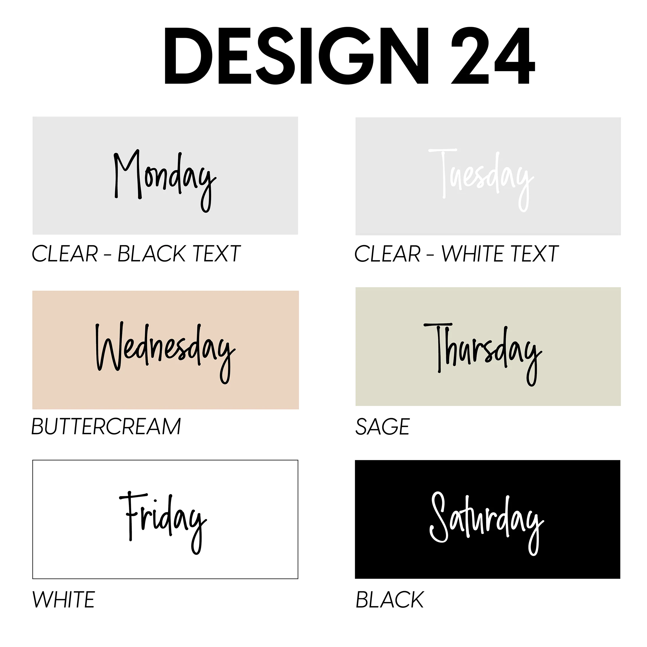 Fridge Labels - Week Days - Image 4