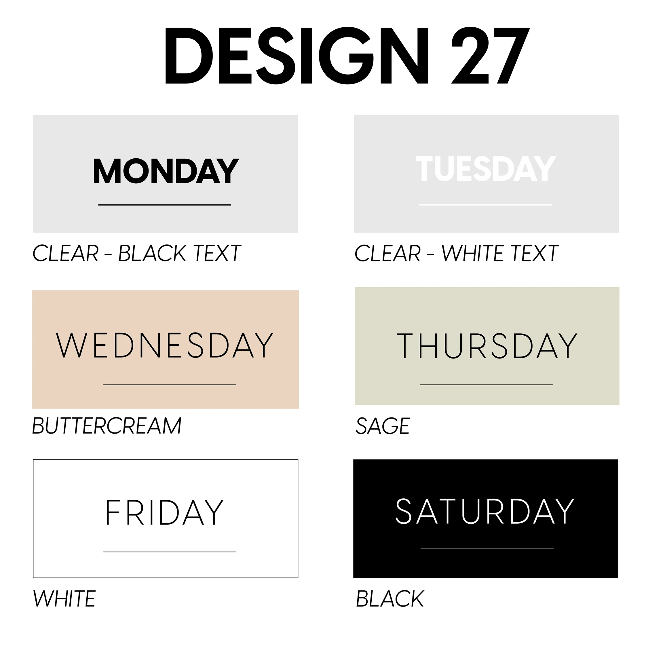 Fridge Labels - Week Days - Image 5