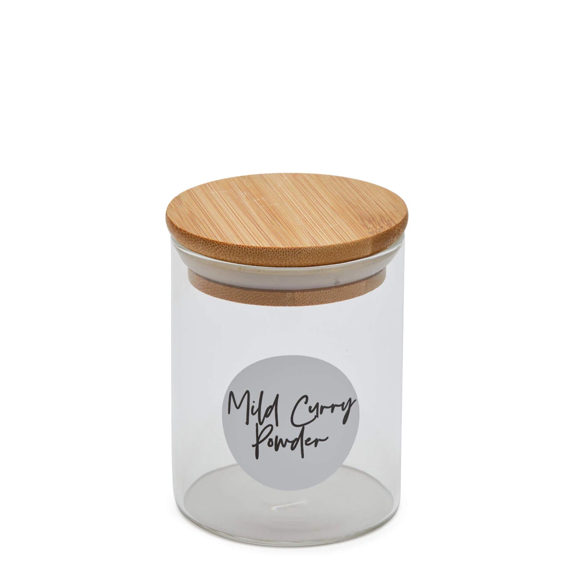 Spice Glass Jar with Bamboo Lid - Various Sizes - Image 6