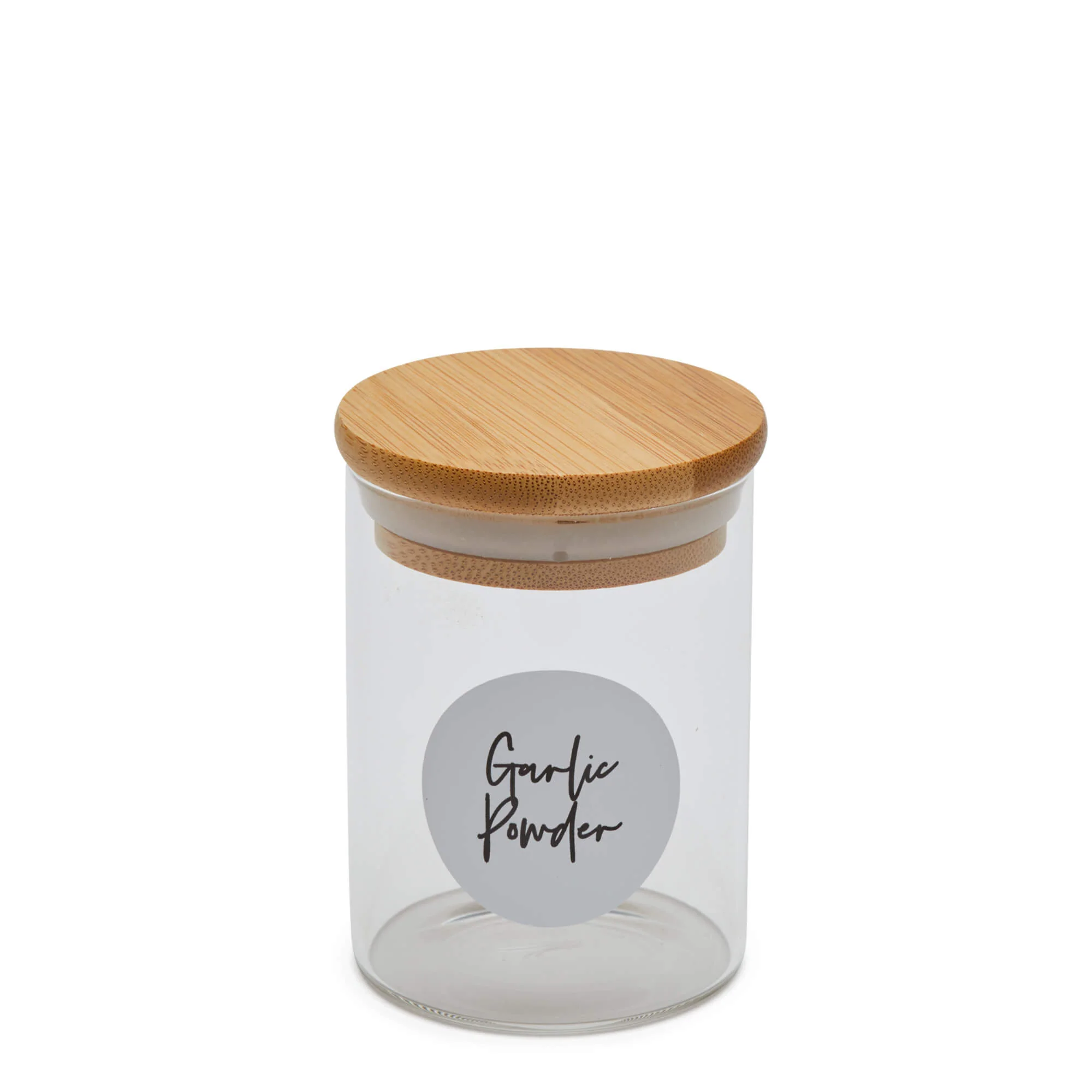 Spice Glass Jar with Bamboo Lid - Various Sizes - Image 7