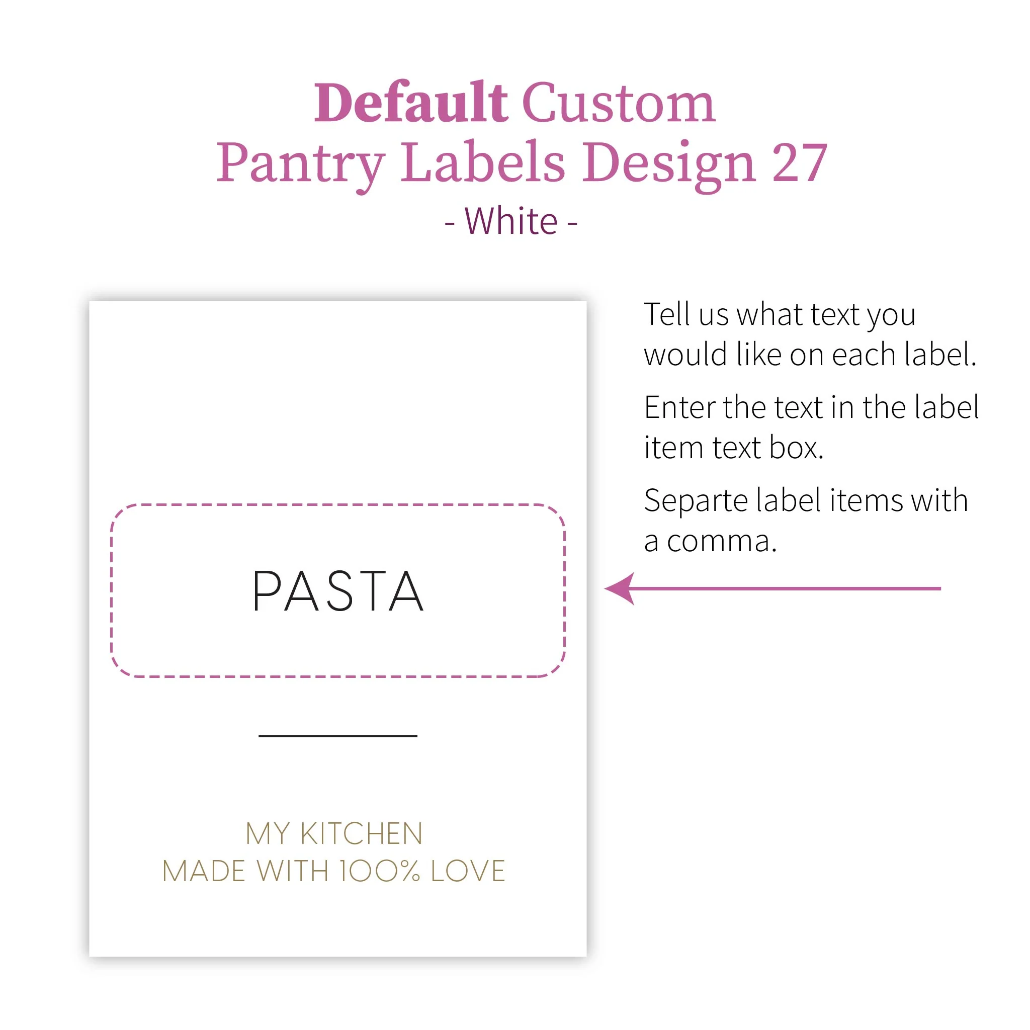 Personalised Custom Pantry Labels - Design 27 - Image 4