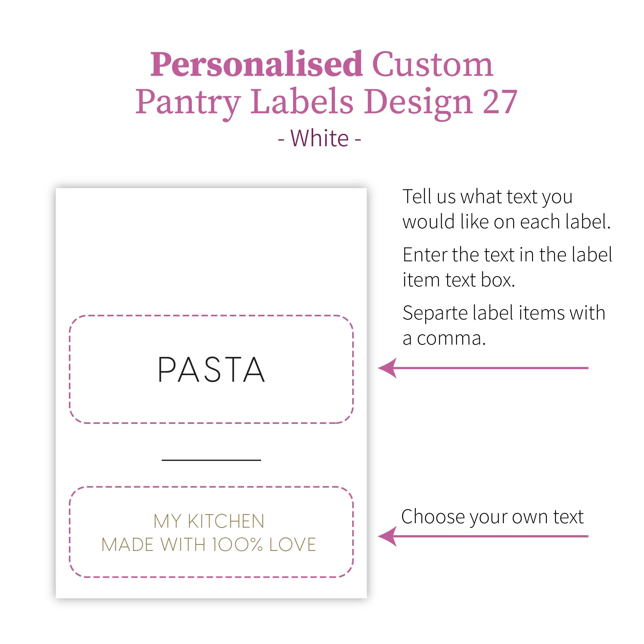Personalised Custom Pantry Labels - Design 27 - Image 5