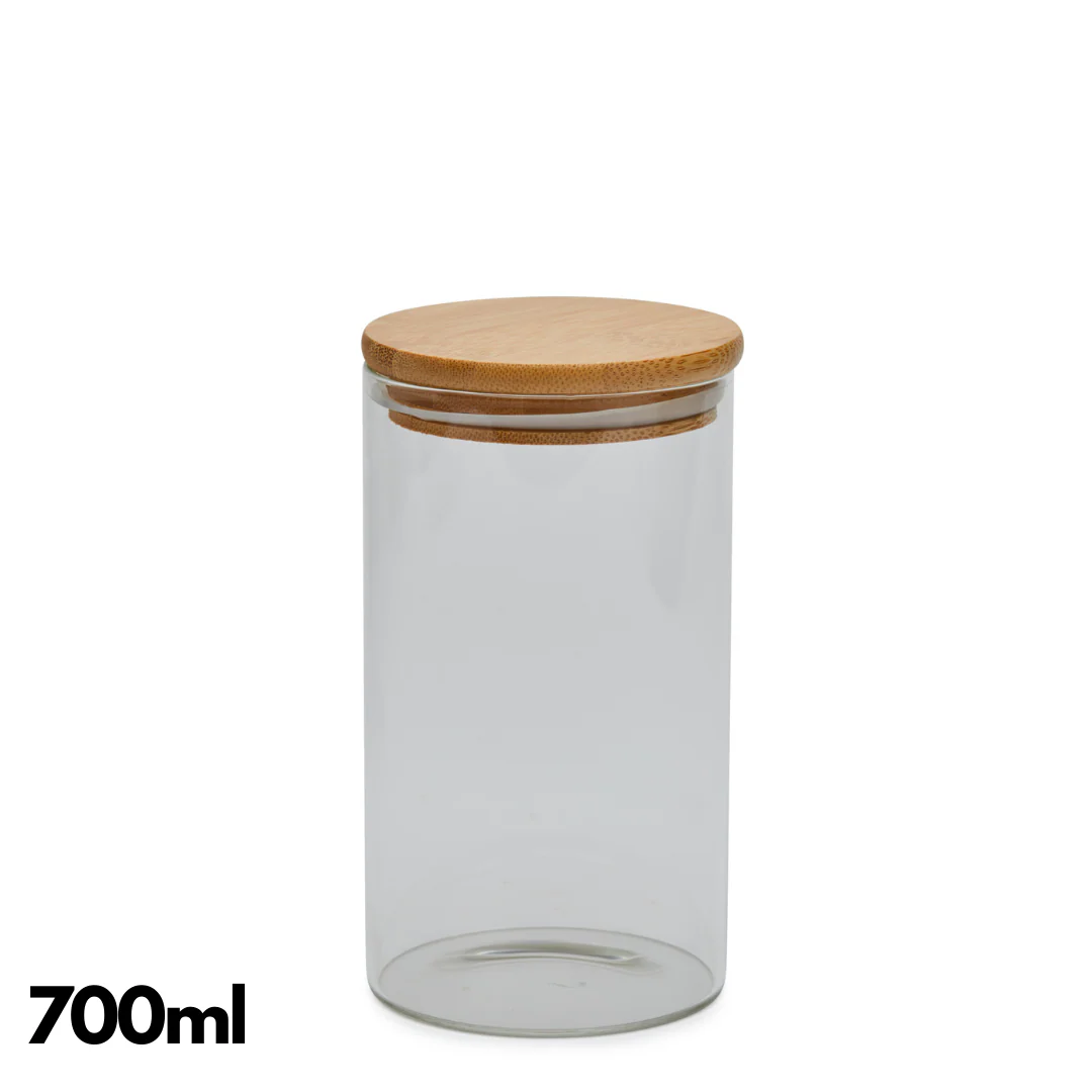 Pantry Glass Jars with Bamboo Lid - Image 4