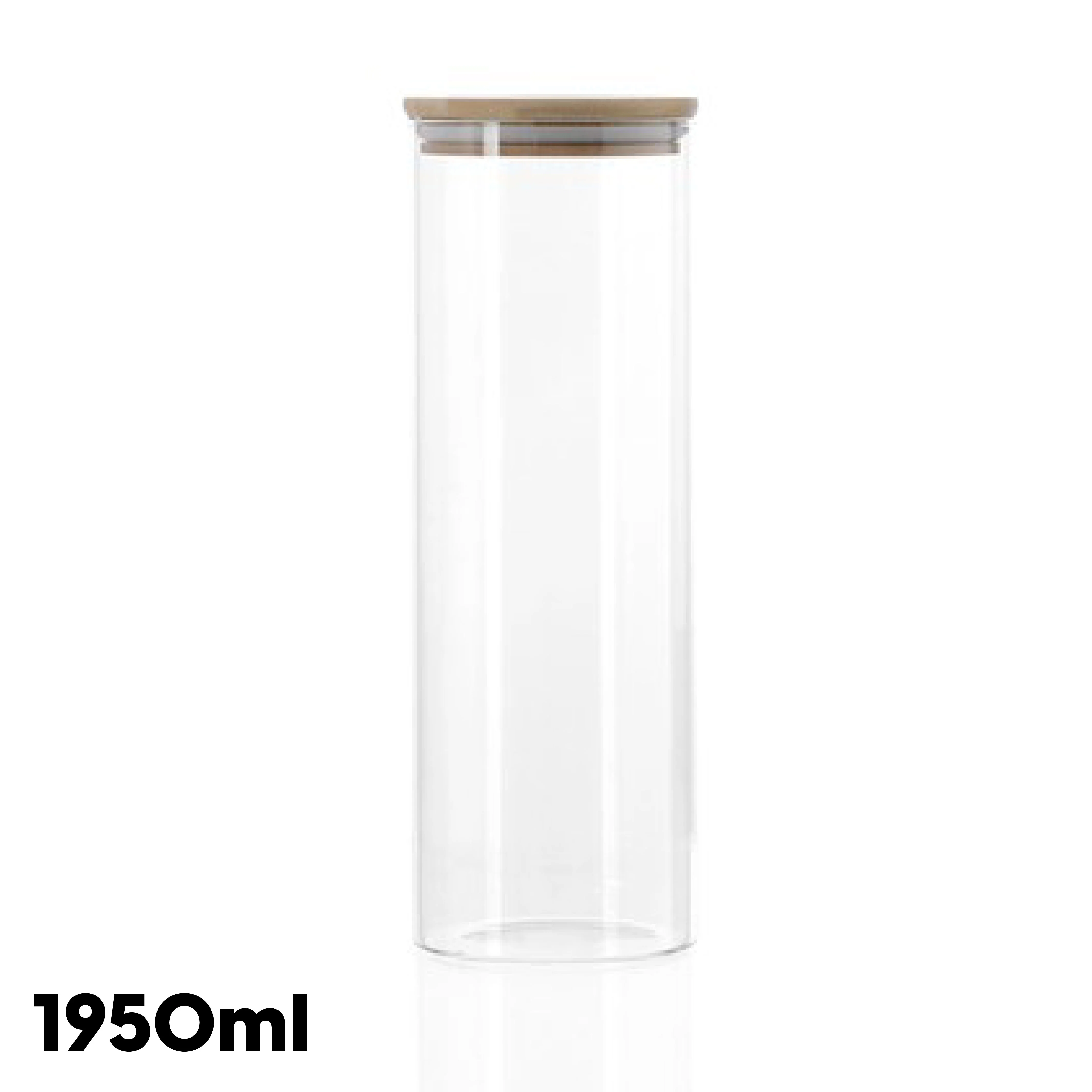 Pantry Glass Jars with Bamboo Lid - Image 7