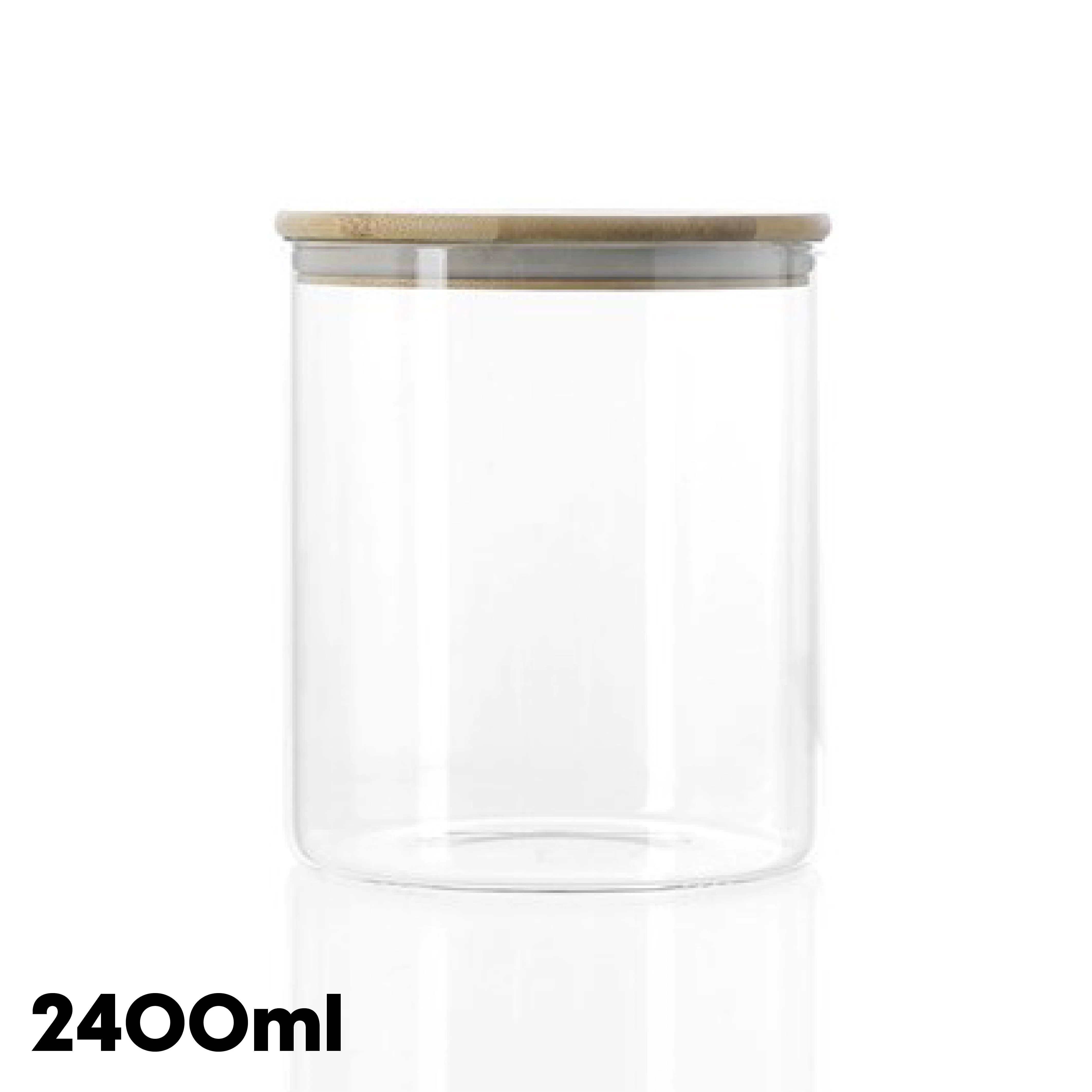 Pantry Glass Jars with Bamboo Lid - Image 8