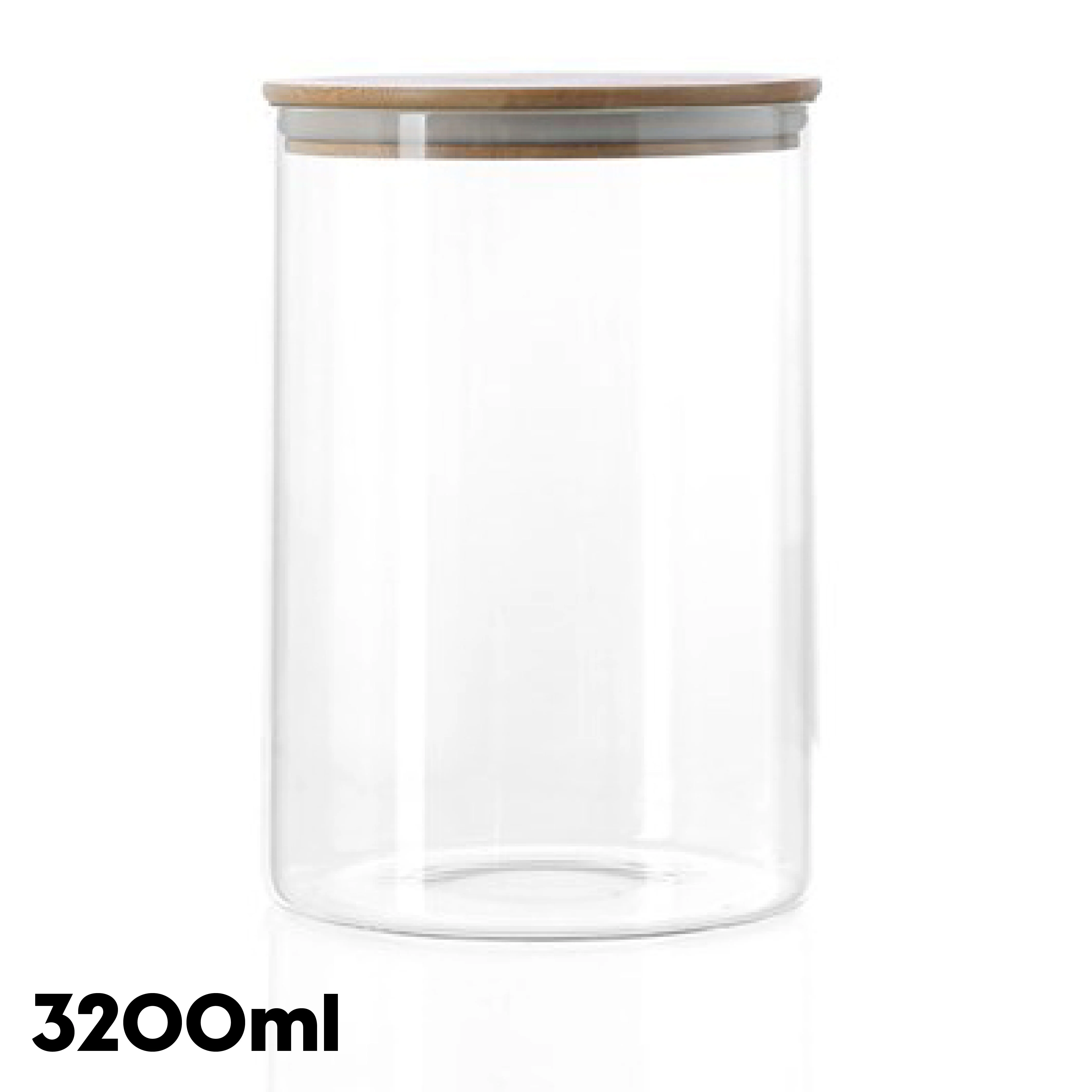 Pantry Glass Jars with Bamboo Lid - Image 9