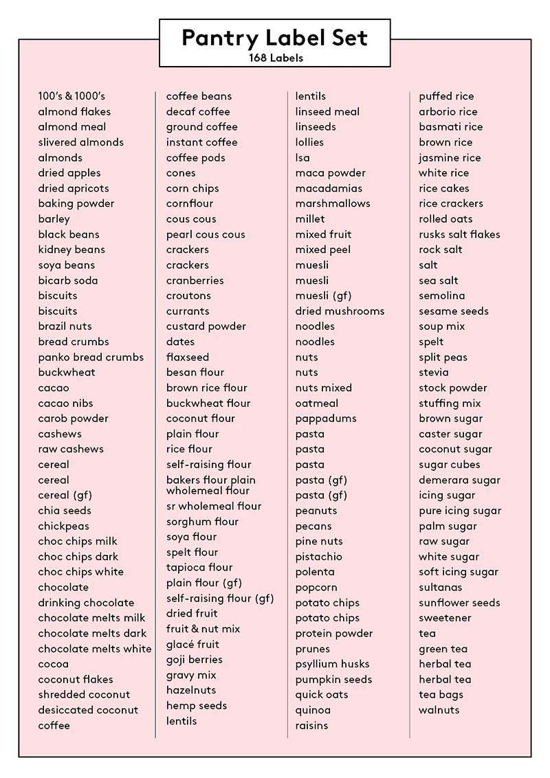 Pantry Label Set - Design 13 - Image 8