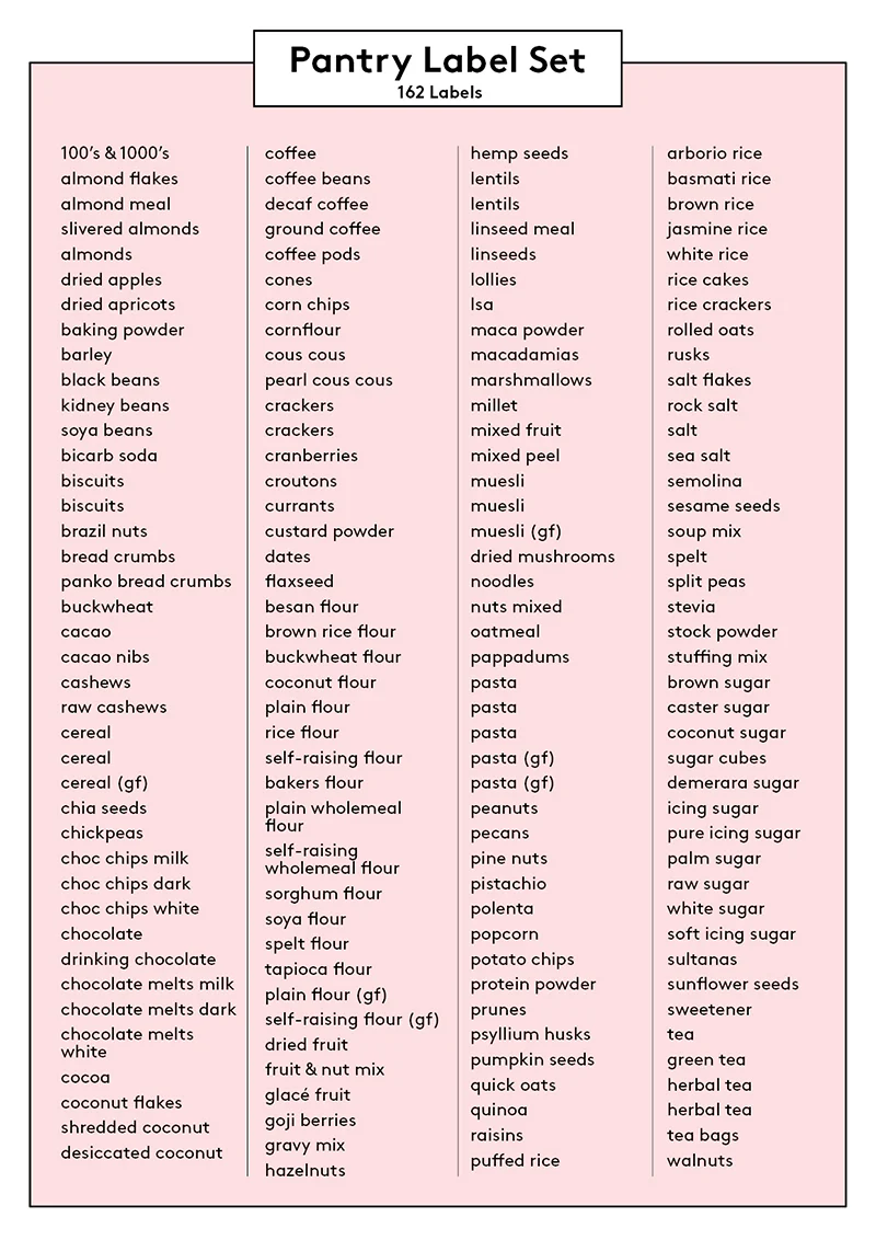 Pantry Label Set - Design 8 - Image 4