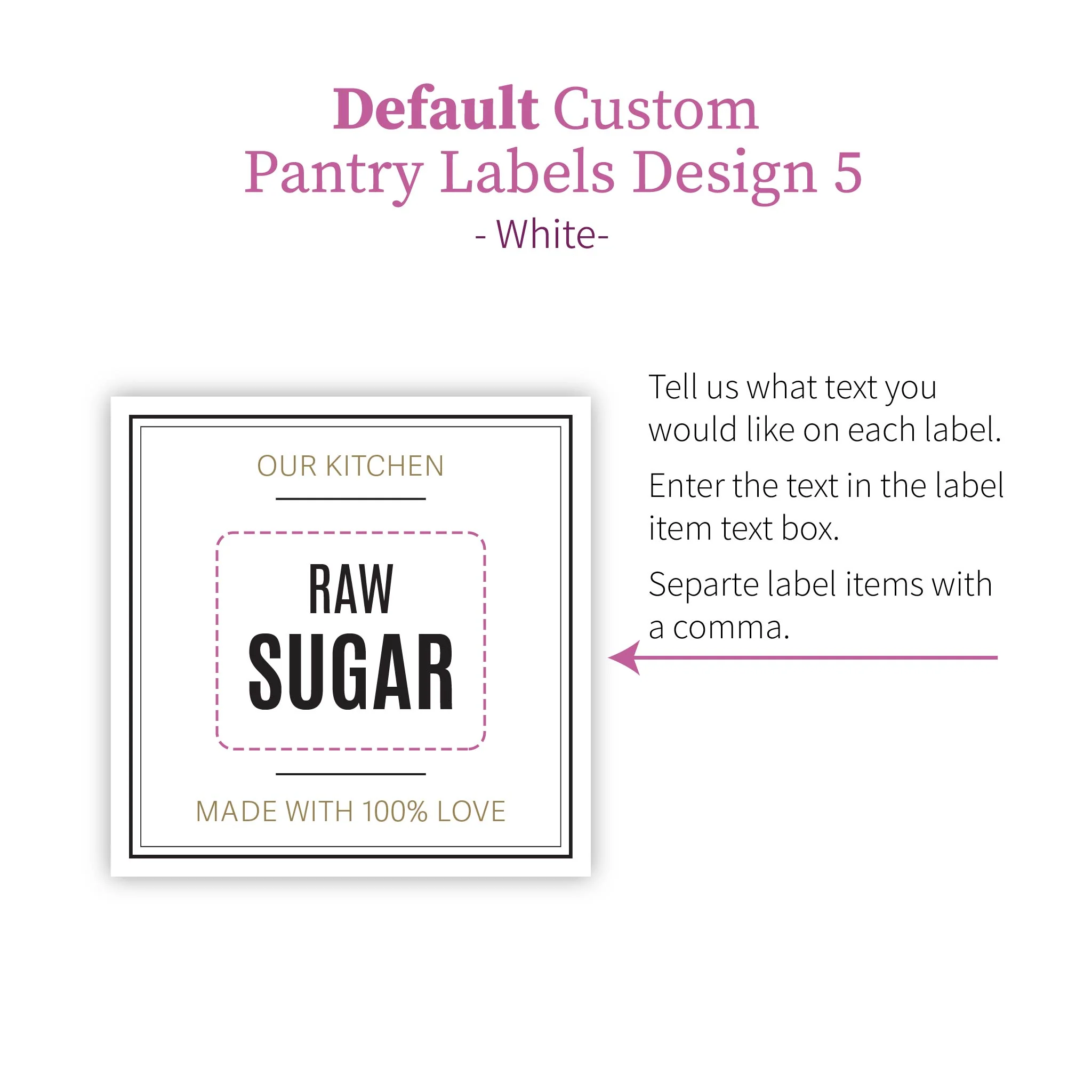 Personalised Custom Pantry Labels - Design 5 - Image 4