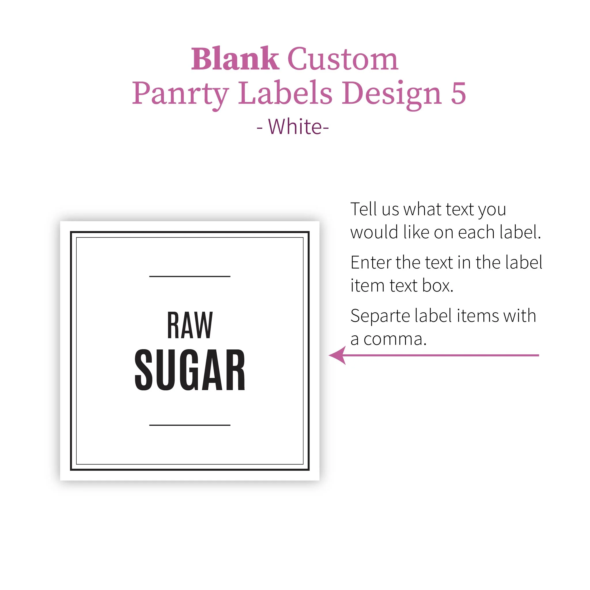 Personalised Custom Pantry Labels - Design 5 - Image 6