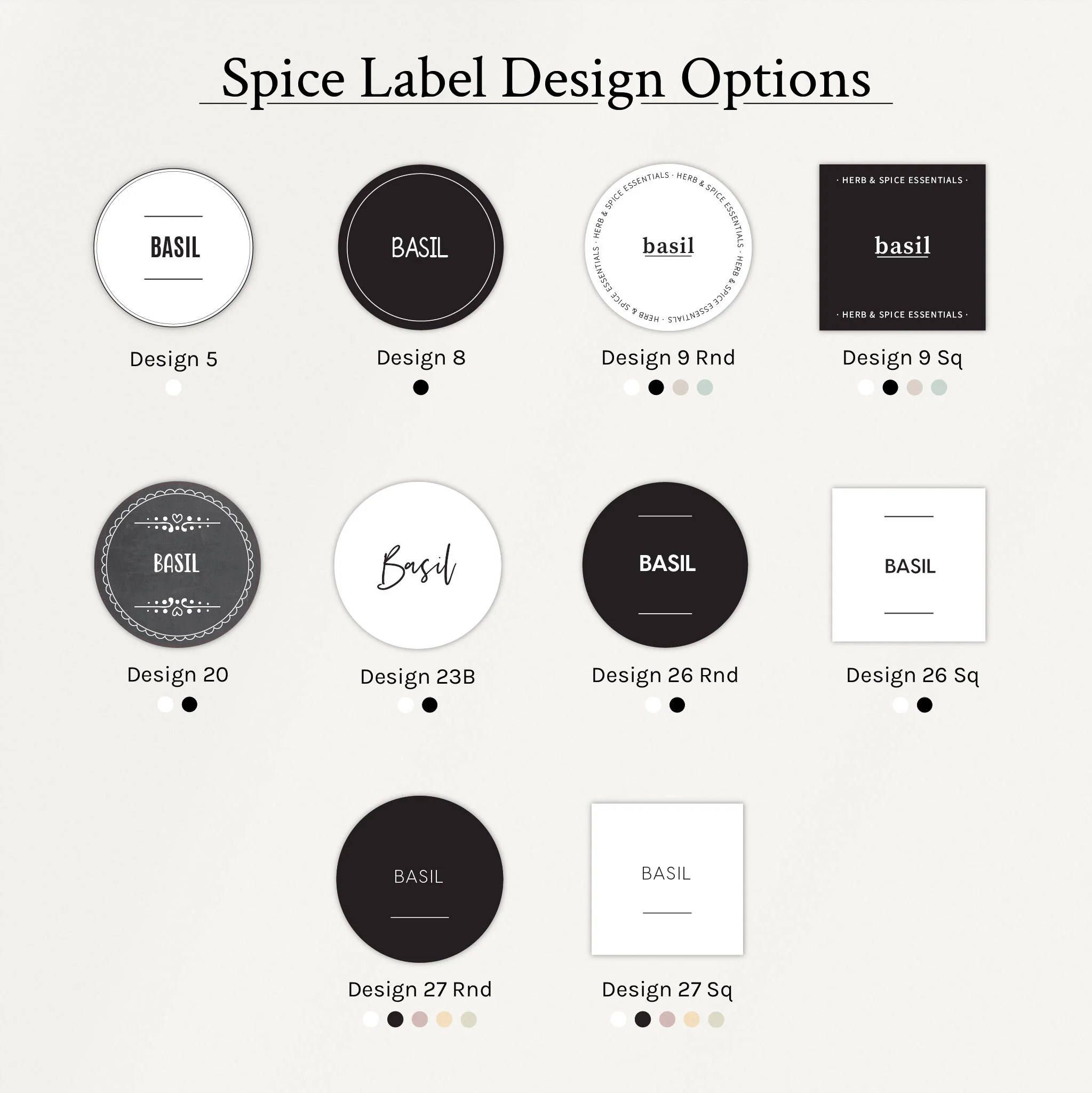 195ml Square Glass Spice Jar Bundle with Step - Image 3