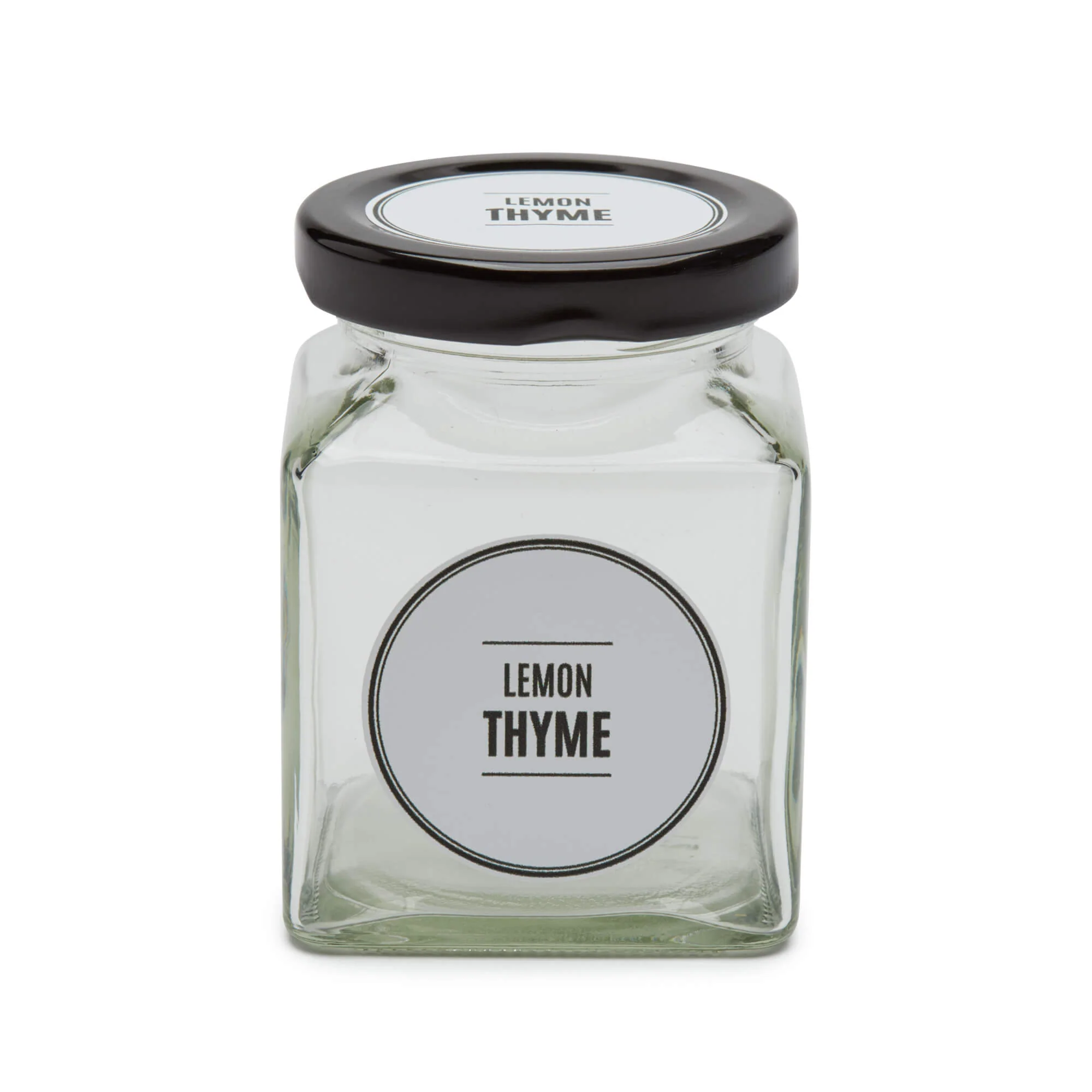 Square Glass Spice Jars, 195ml - Various Colours - Image 4
