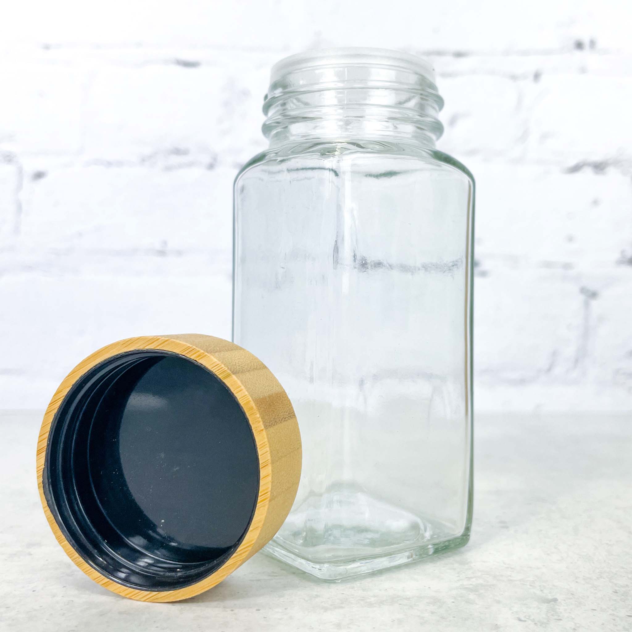120 ml Shaker Spice Jars with Bamboo Lid - Image 3
