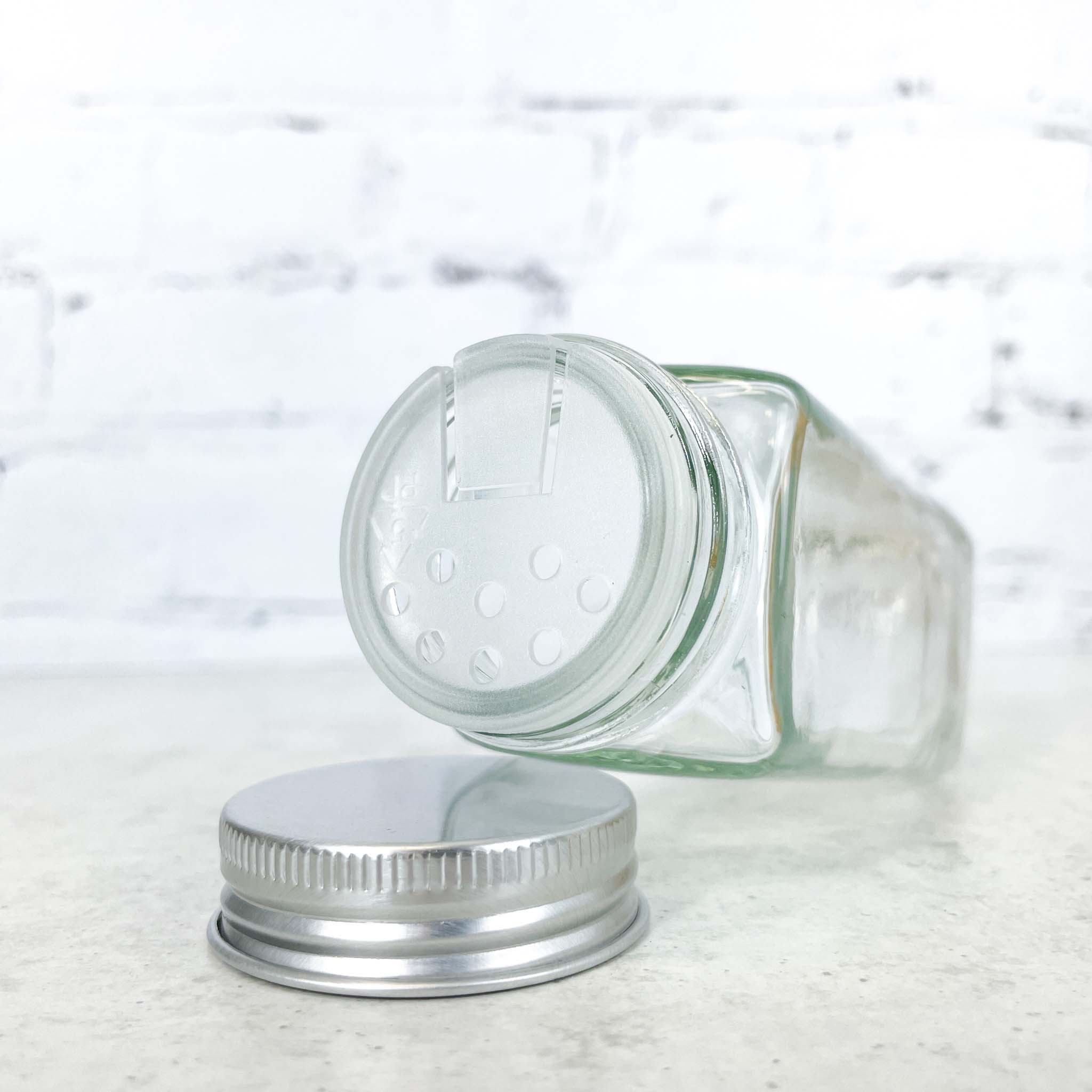 120ml Shaker Spice Jars with Silver Lid - Image 4