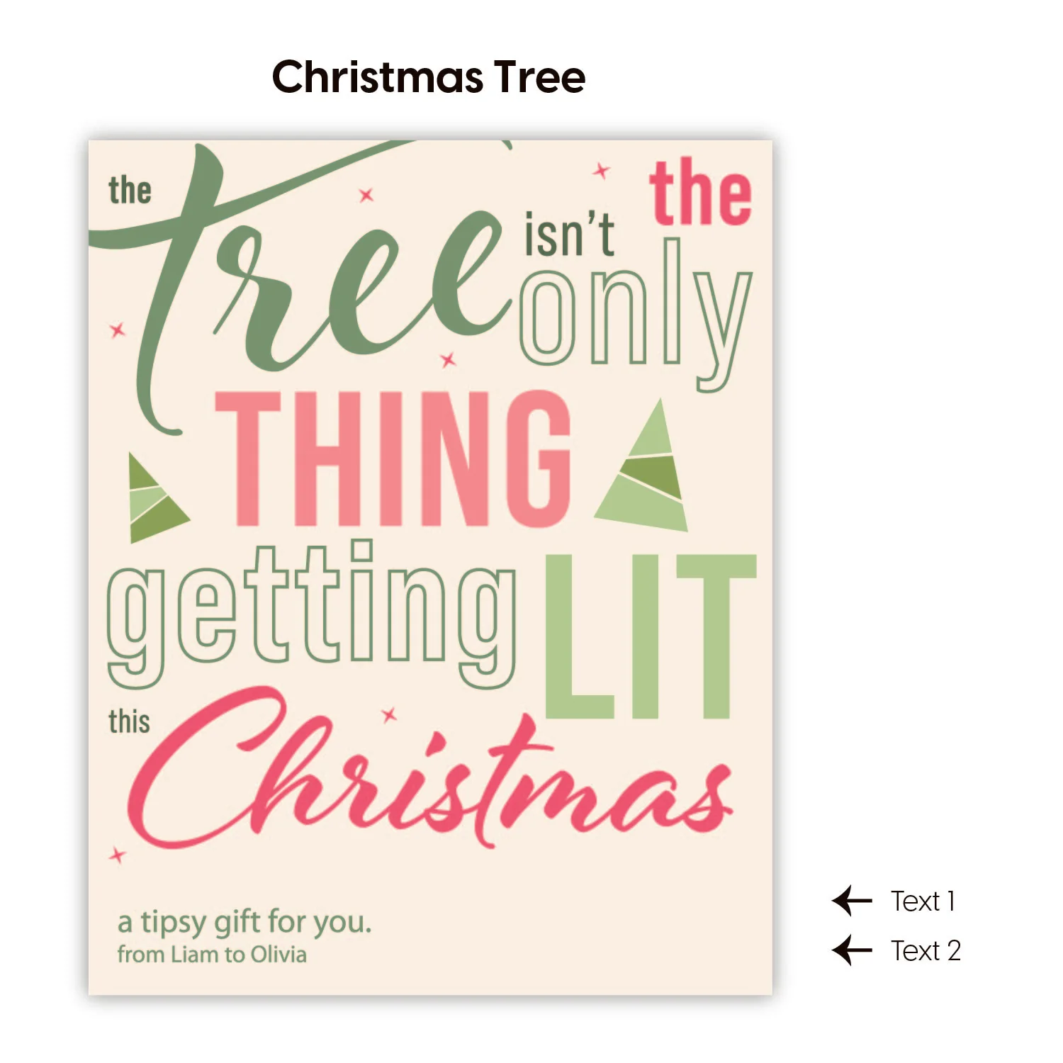Tipsy Christmas Wine Labels - Image 3