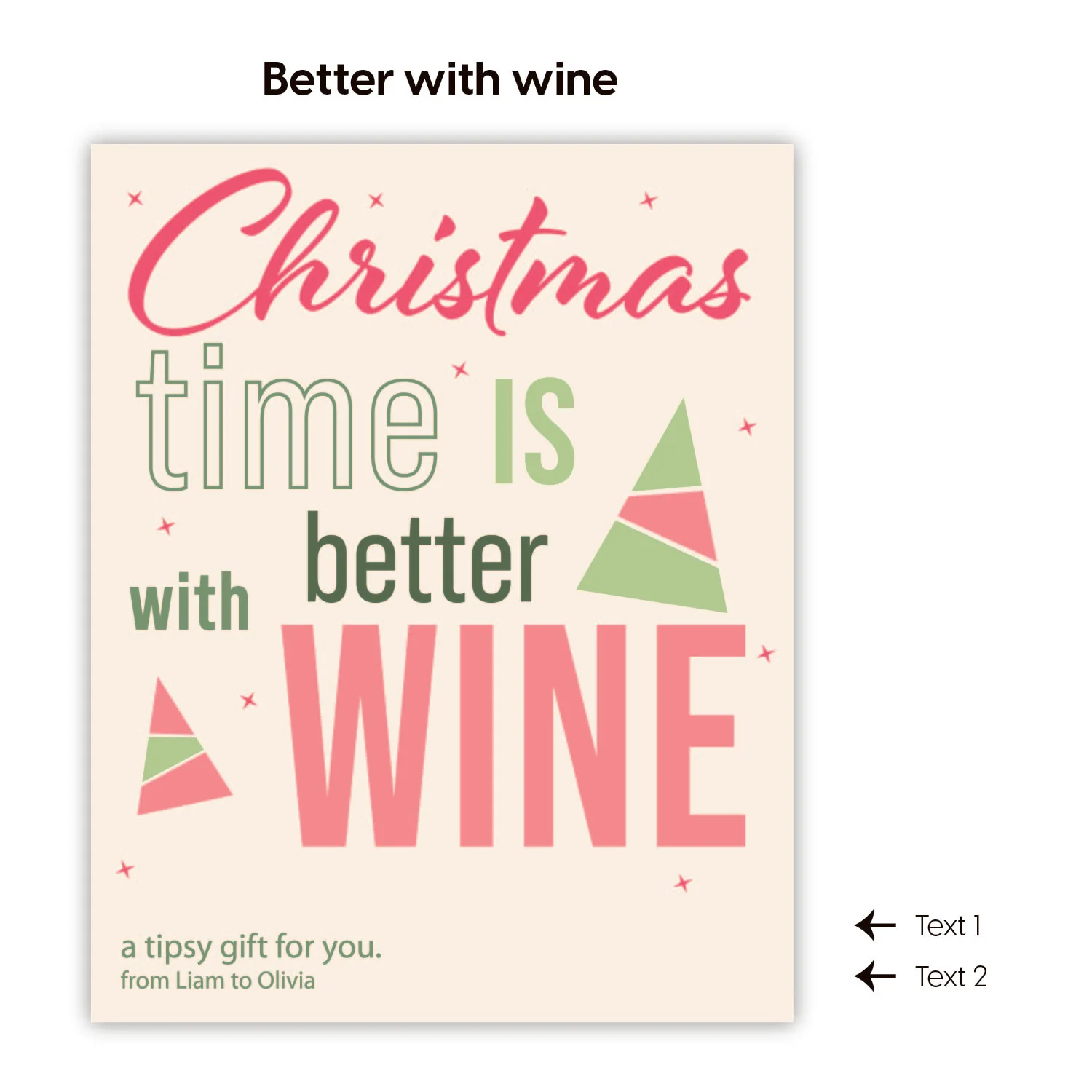 Tipsy Christmas Wine Labels - Image 4