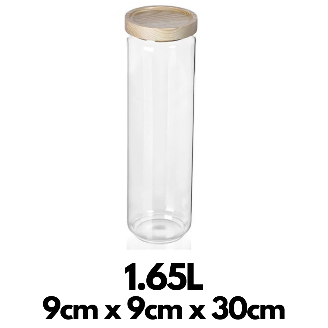Woodend Glass Pantry Jars – Beech - Image 10