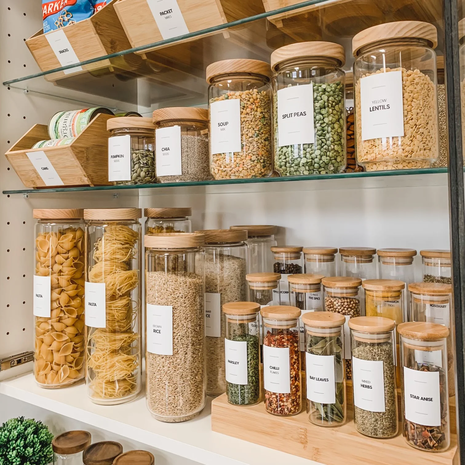 Woodend Glass Pantry Jars – Beech - Image 4