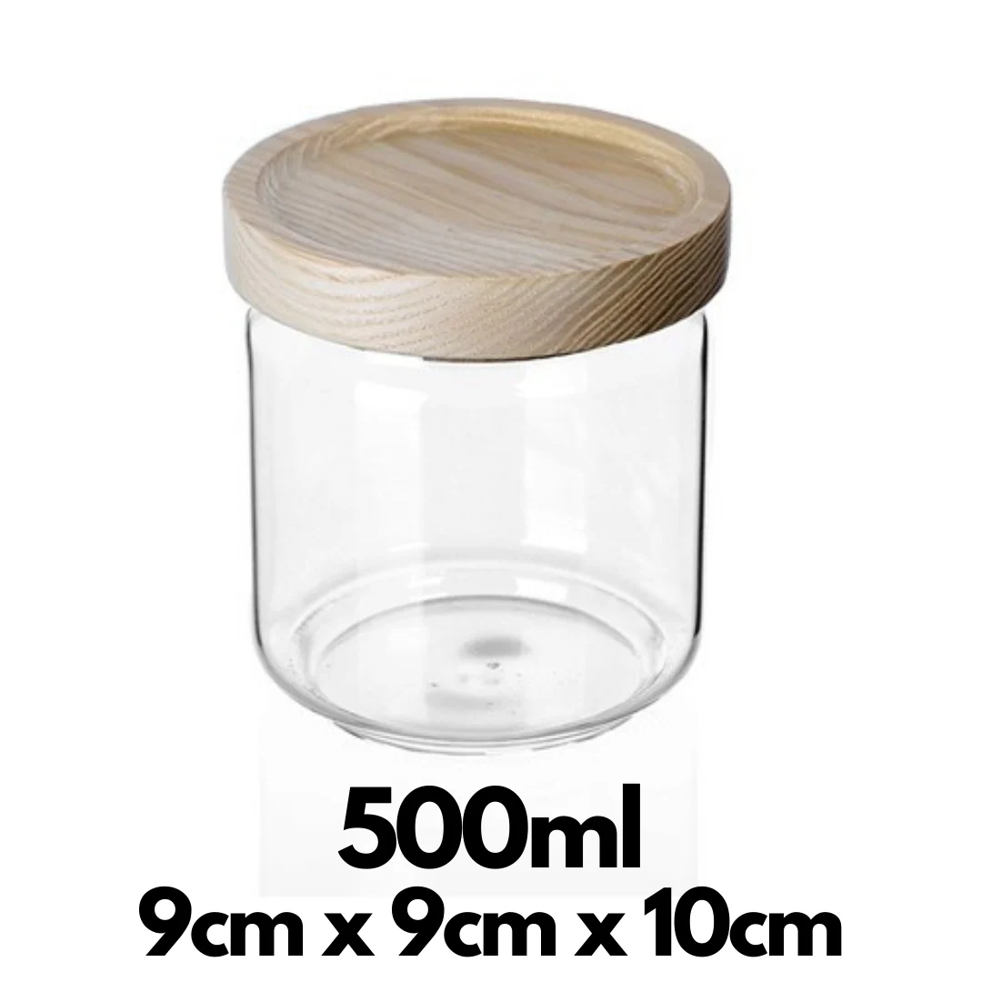 Woodend Glass Pantry Jars – Beech - Image 6